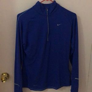 Blue quarter zip dri-fit